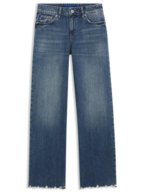 BLUE LOOSE-FIT JEANS IN RIGID DENIM