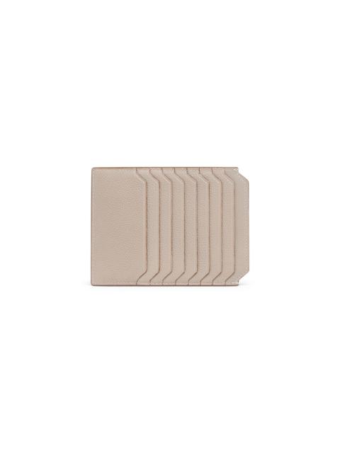 Beige tumbled leather document holder