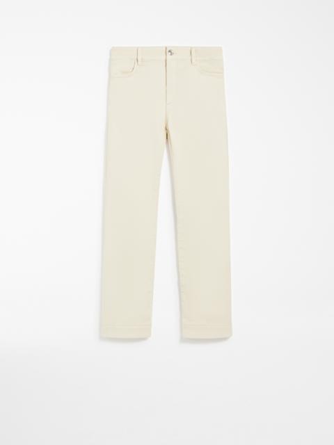 NILLY Denim mini flare trousers