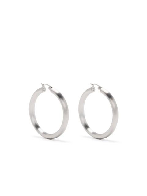 Classic Thick Satin XL hoop earrings