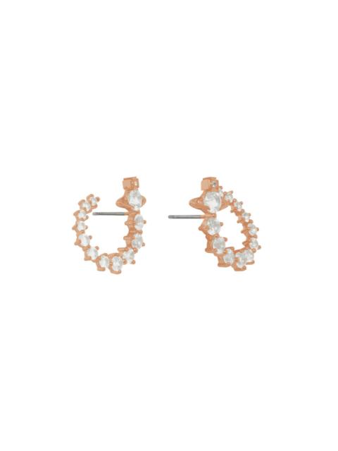 Vivienne Westwood Lydia Crystal-embellished orb Hoop Earrings
