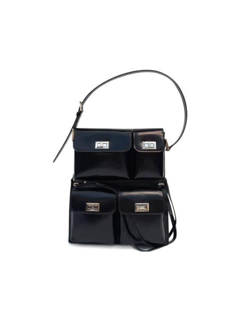 silver-tone hardware  crossbody bag