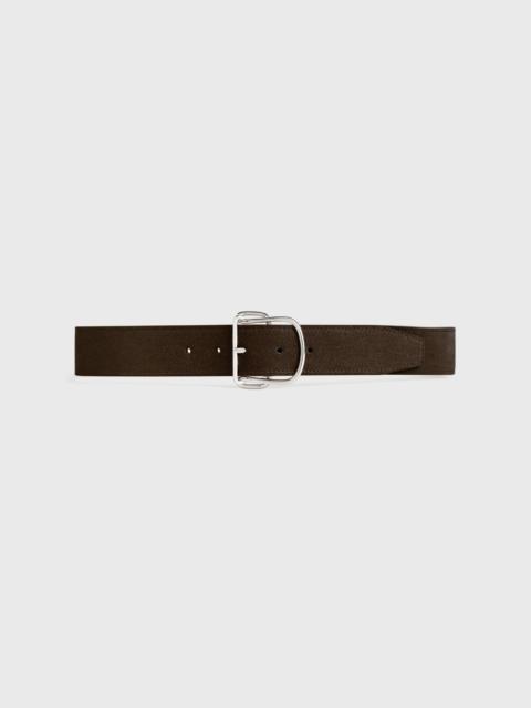 Swirl suede belt pepper