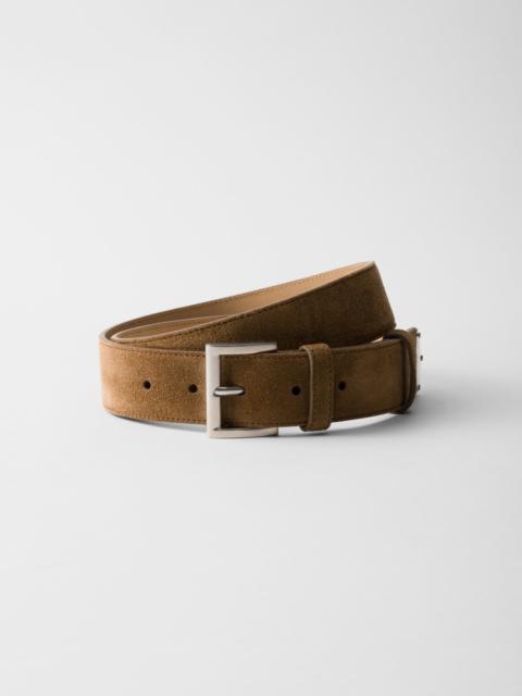 Suede belt