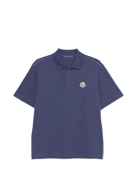 logo patch polo shirt
