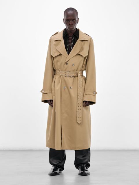 Beige Wool Trench Coat