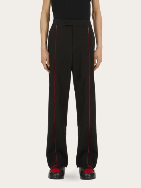 CONTRAST PIPING TROUSERS