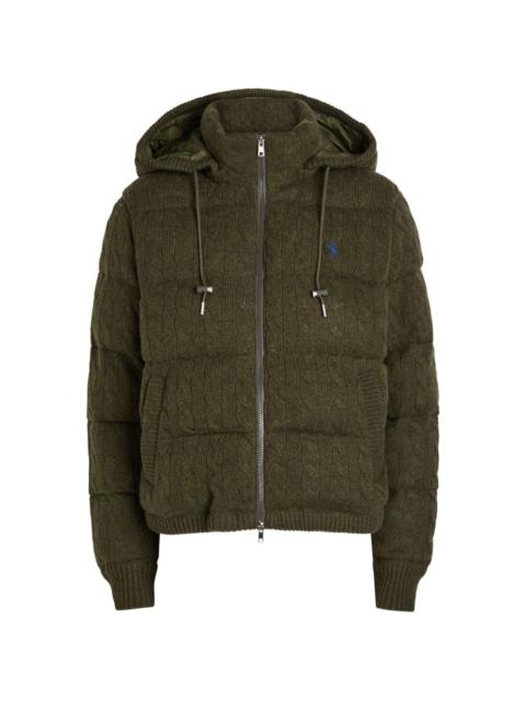 hooded puffer jacket