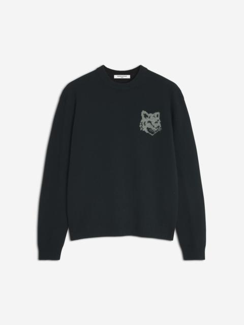 FOX HEAD INTARSIA MERINO JUMPER