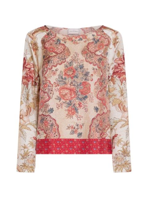 Aloe floral-longsleeve shirt