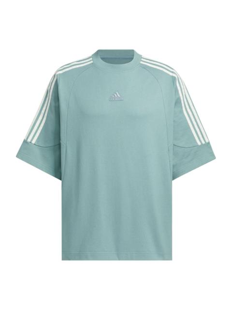 adidas Logo T-Shirt Asia Sizing 'Teal' JI6645