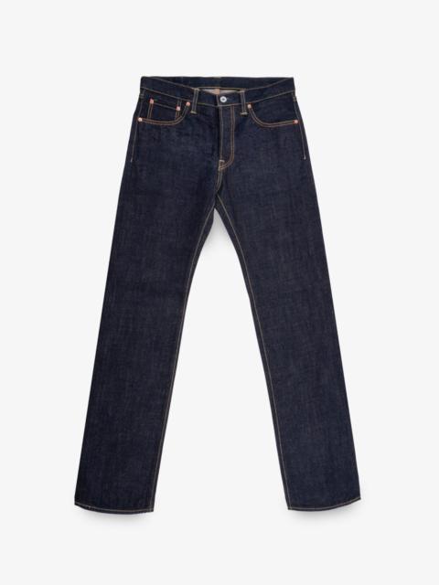 IH-666N 17OZ SELVEDGE DENIM SLIM STRAIGHT CUT JEANS - NATURAL INDIGO