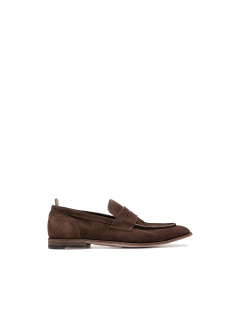 notched panel loafers