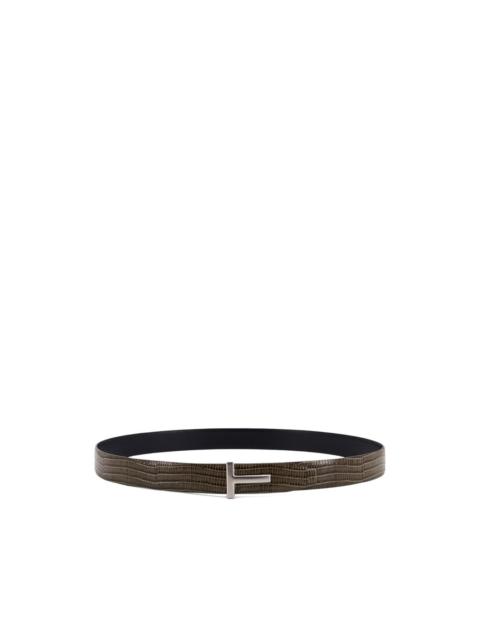 logo-buckle belt