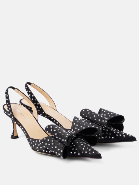 Le Cadeau 65 embellished slingback pumps