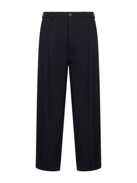 Blue tropical wool classic trousers