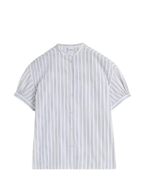 striped short sleeves shirt