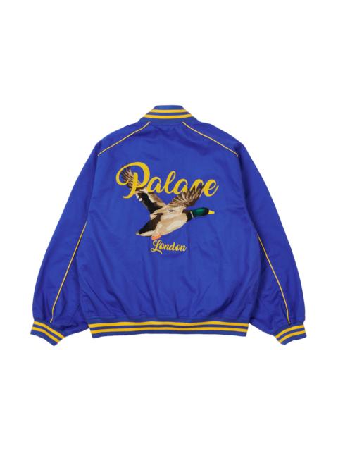 Palace Chain Stitch Bomber Jacket Blue