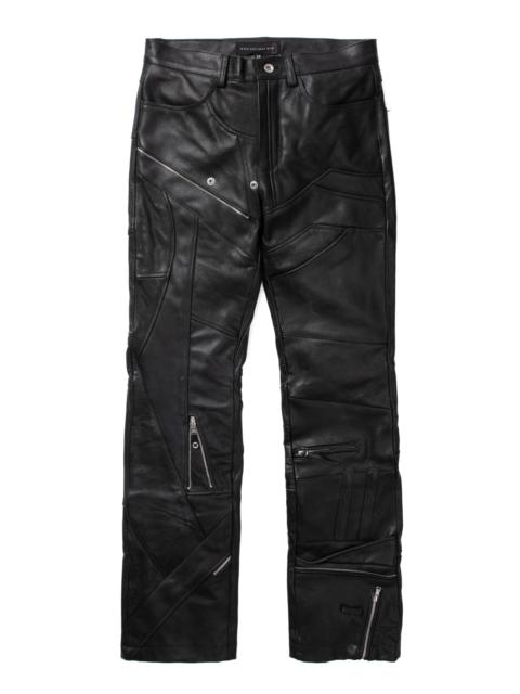 FRAGMENTED LEATHER TROUSER