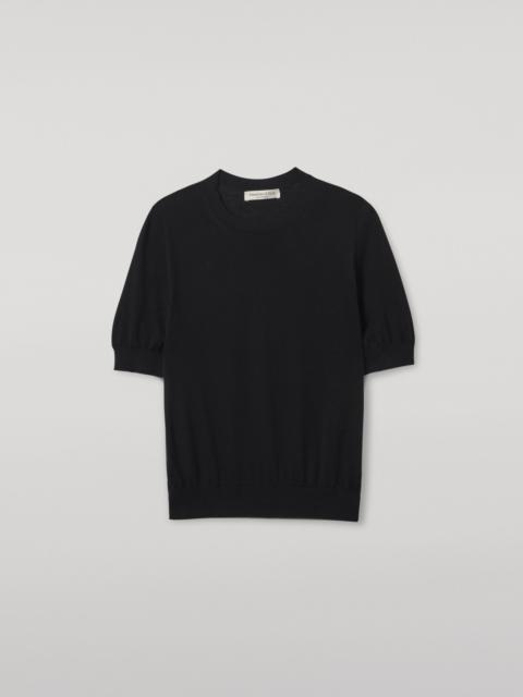 Honor Black Superfine Cashmere T-Shirt