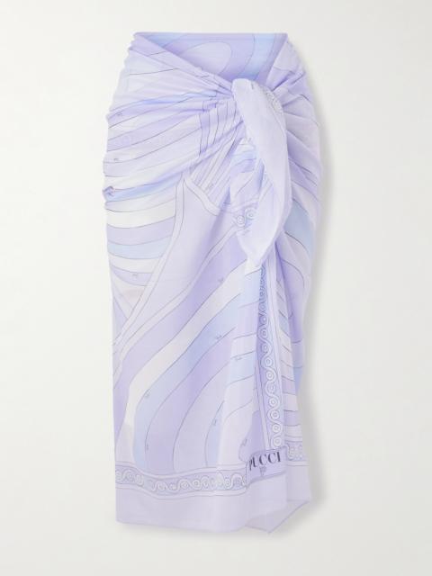Printed Cotton-voile Pareo