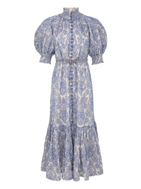 WYLIE LANTERN MIDI DRESS