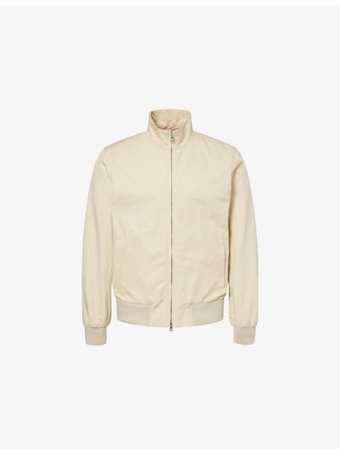 Alvaro High-Neck Cotton-And-Linen Jacket