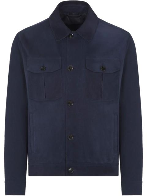 cupro shirt jacket