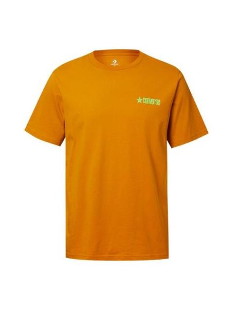 Men's Converse Contrasting Colors Plaid Short Sleeve Yellow 10020886-805