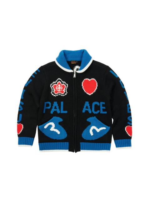 Palace x Evisu Cowichan Knit Black