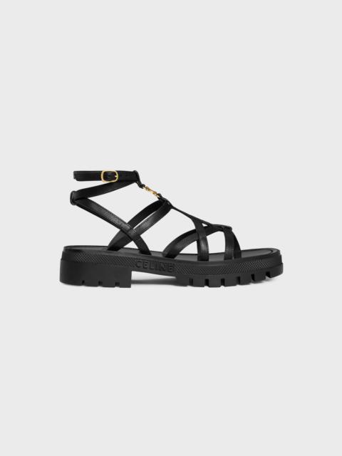 CELINE - CLEA TRIOMPHE STRAPPY SANDAL in CALFSKIN - VEGETAL TANNING