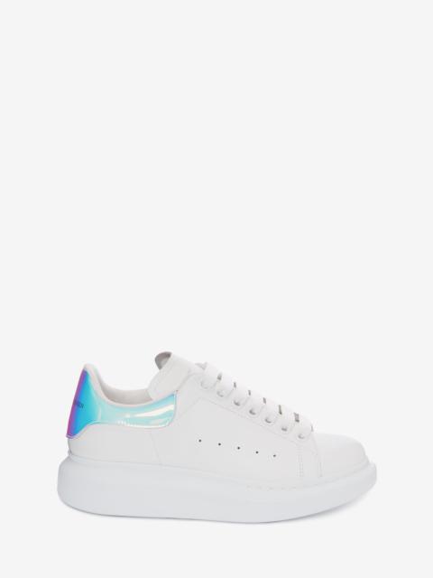 Women's Oversized Sneaker in White/shock Pink