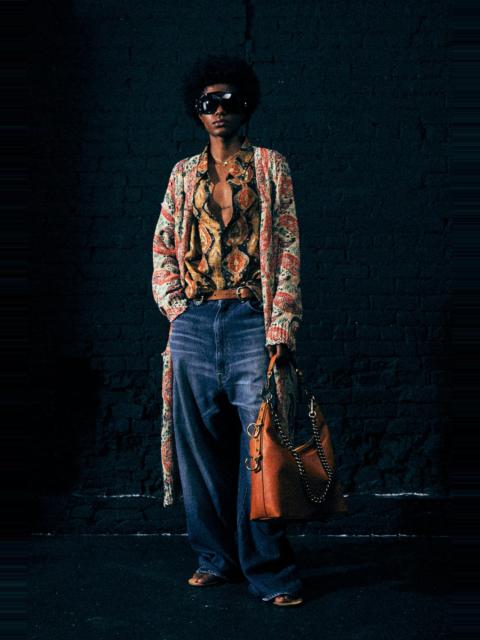 PRINTED LONG CARDIGAN