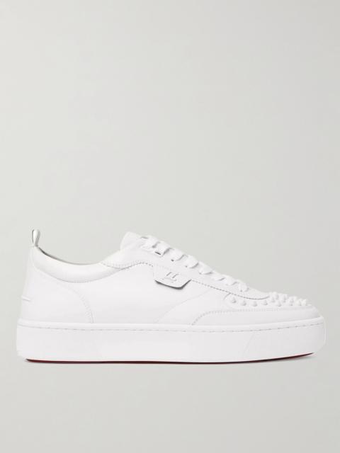 Happyrui Spiked Leather Sneakers White