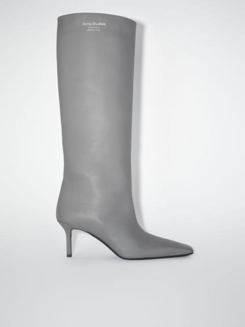 Leather boots - Dark grey