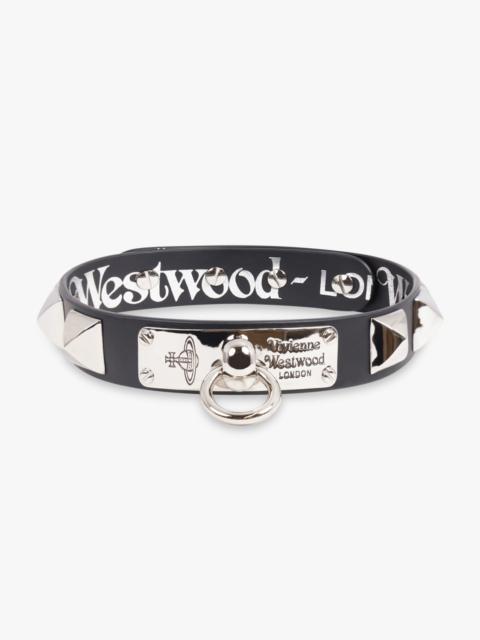 POLLY STUD CHOKER | BLACK/SILVER
