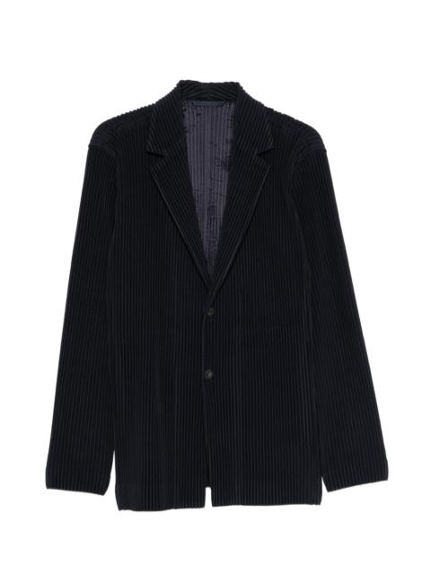 pleated blazer