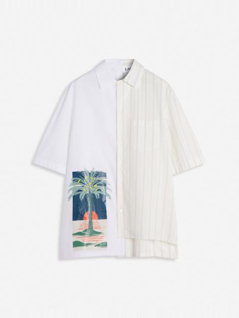 PRINTED ASYMMETRIC SHIRT