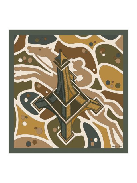 Equestrian Tower Silk scarf 70 Forest - Silk