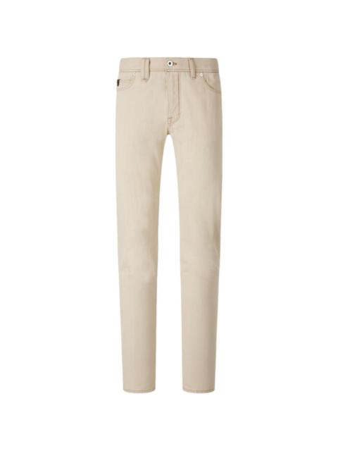 patch pocket straight-leg jeans