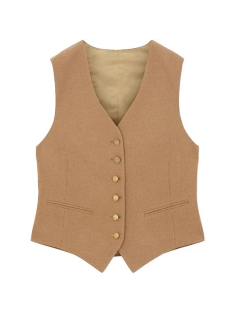 button welt-pocket vest