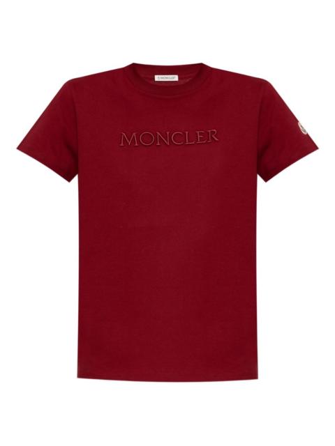 logo-embroidered T-shirt