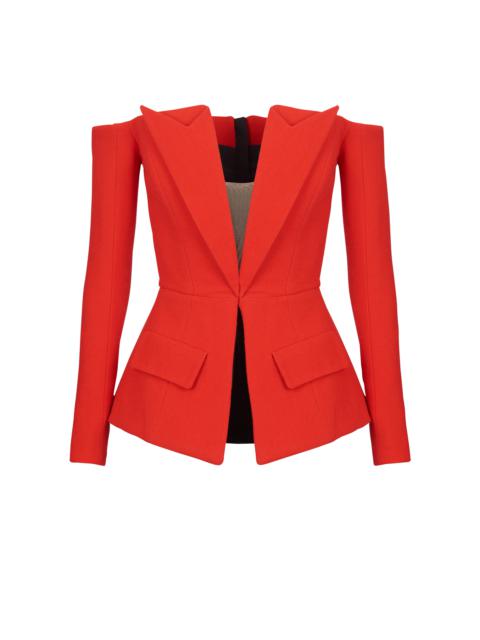 Off-the-shoulder peplum top