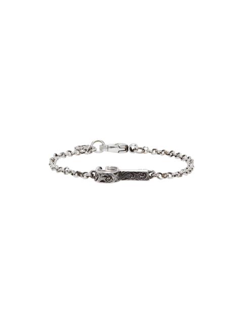 Silver Double G Key Bracelet