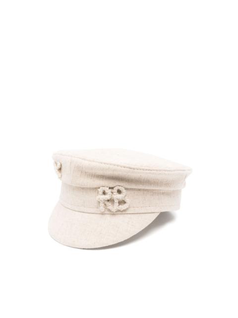 logo-appliqué baker boy hat