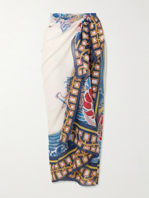Printed Cotton-voile Pareo