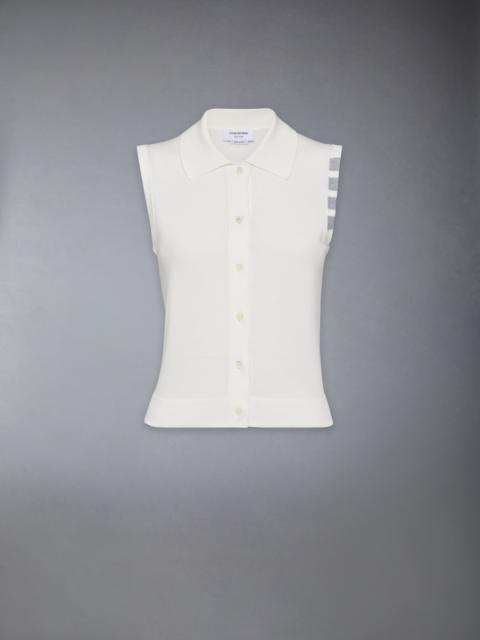 COTTON 4-BAR CROPPED SHIRT