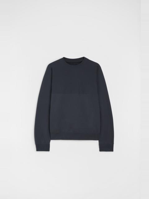 Cotton Terry Crew-Neck Sweatshirt