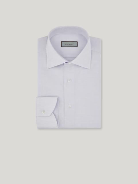 IMPECCABILE LIGHT BLUE TWILL COTTON REGULAR-FIT FORMAL SHIRT
