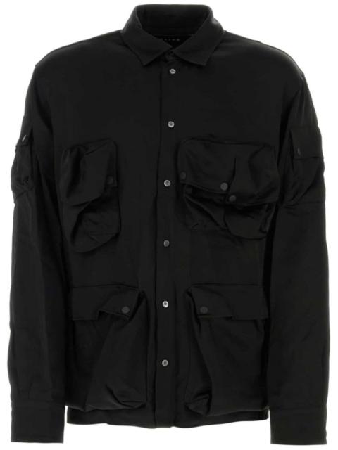 cargo-pocket button-up shirt